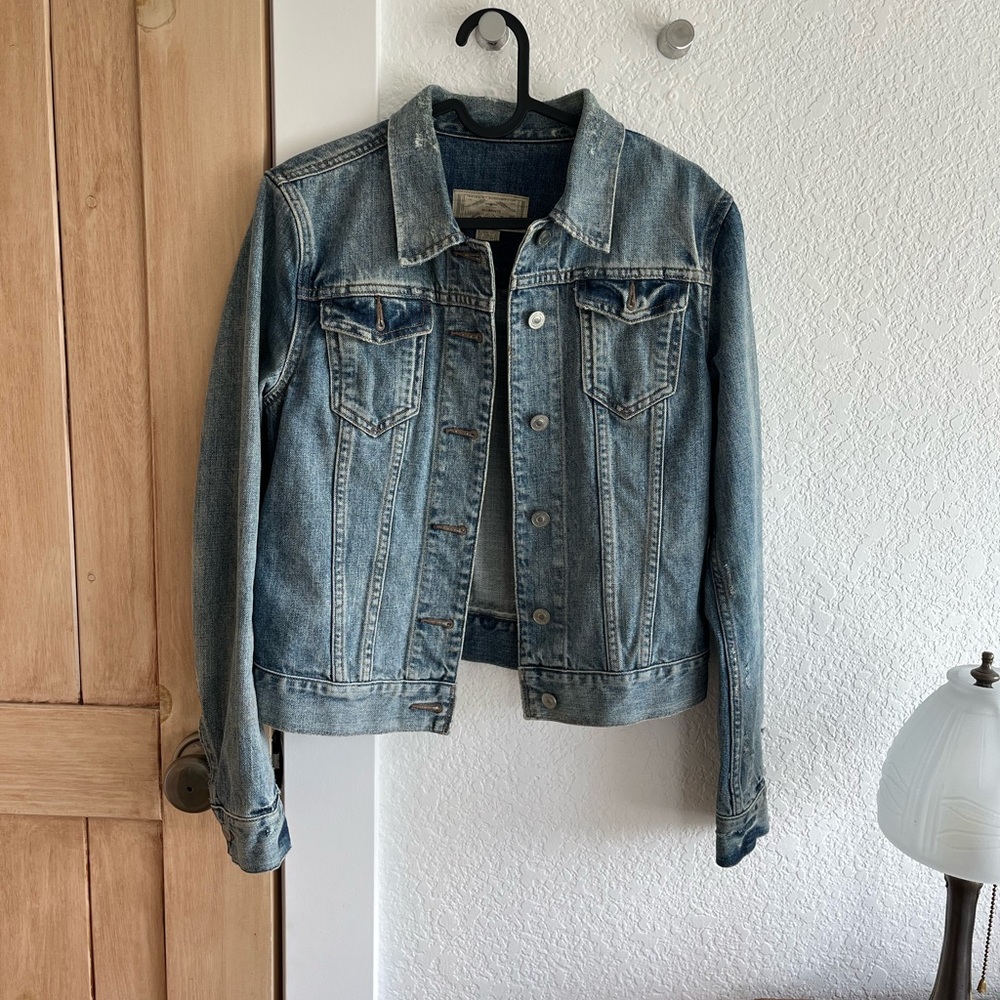 All Saints Blue Jean Jacket Classic Denim Style